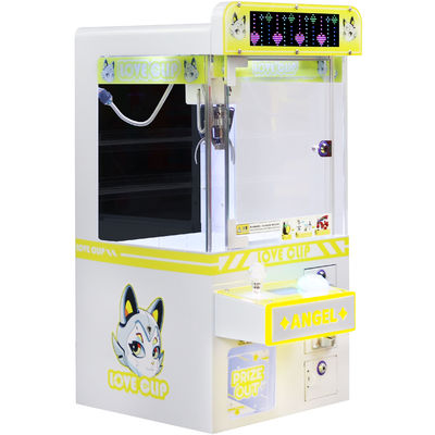 Coin-Operated LED Light Mini Claw Machine Hardware Cabinet Plush Toy Game Factory For Sale