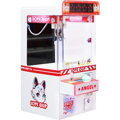 Coin-Operated LED Light Mini Claw Machine Hardware Cabinet Plush Toy Game Factory For Sale