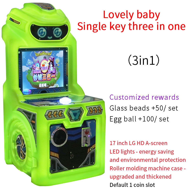 New Model 17-inch High-definition Arcade Machine With Single Button Three-in-one For Children