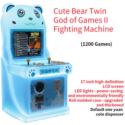 19 inçlik iki oyunculu arcade makinesi ve madeni para işletimli god of games dövüş makinesi oyunu