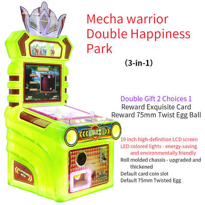 Savaşçı Arcade Montajlı Mekanik Savaşçı İki Oyunculu Mutlu Park Oyun Makinesi