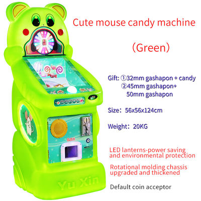 tatlı makine çeker şekerleme makine arcade oyunu sevimli fare renkli şeker dağıtıcı