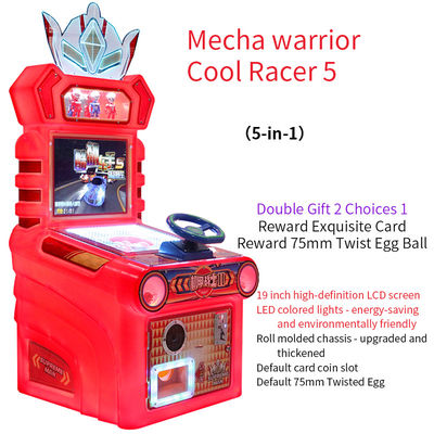 19 inçlik madeni para işletimli Arcade Çocuk Yarış Oyunu Makinesi 220V