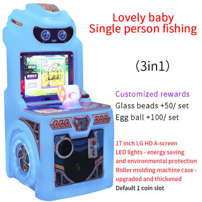 Madeni Parayla Çalışan Tek Oyunculu Balık Tutma Joystick'li Elektronik Arcade Oyun Makinesi