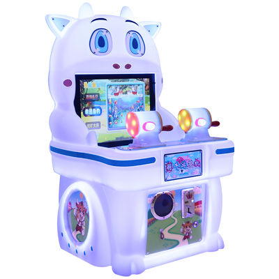 Çocuk Oyun Fabrikası İki Kişilik Madeni Paralı Video Arcade Oyun Makinesi Balık Tutma İçin