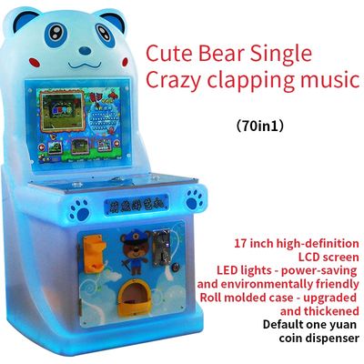 Tek Kişilik Mini Arcade Video Oyunu Masaüstü Madeni Para İle Çalışan Oyun Makinesi