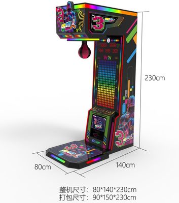 Büyük Kapalı Eğlence Madeni Parayla Çalışan Çizgi Film Temalı Arcade Boks Oyunu Makinesi